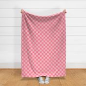 checkerboard 2" pink two inch squares - checkers chess games