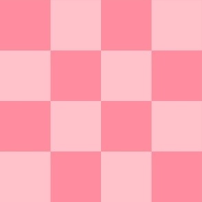 checkerboard 2" pink two inch squares - checkers chess games