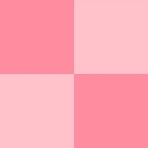checkerboard 4" pink four inch squares - checkers chess games