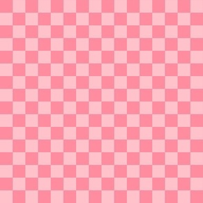 checkerboard 1/2" pink half inch squares - checkers chess games