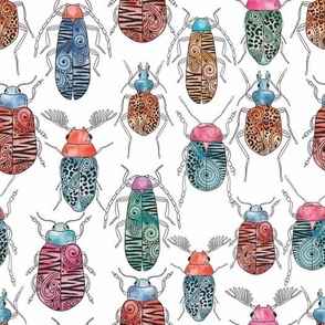 Watercolor Doodle Bugs