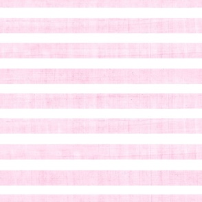 Large Scale Pale Pink Texture Stripes on White