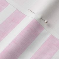Medium Scale Pale Pink Texture Stripes on White