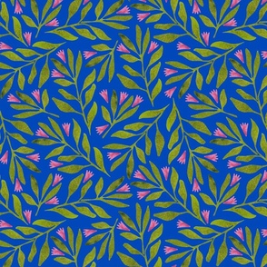 leaves on blue background  12 
