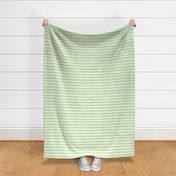 Medium Scale Pale Green Texture Stripes on White