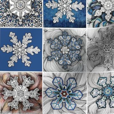 Snowflakes series  1 - Medium scale