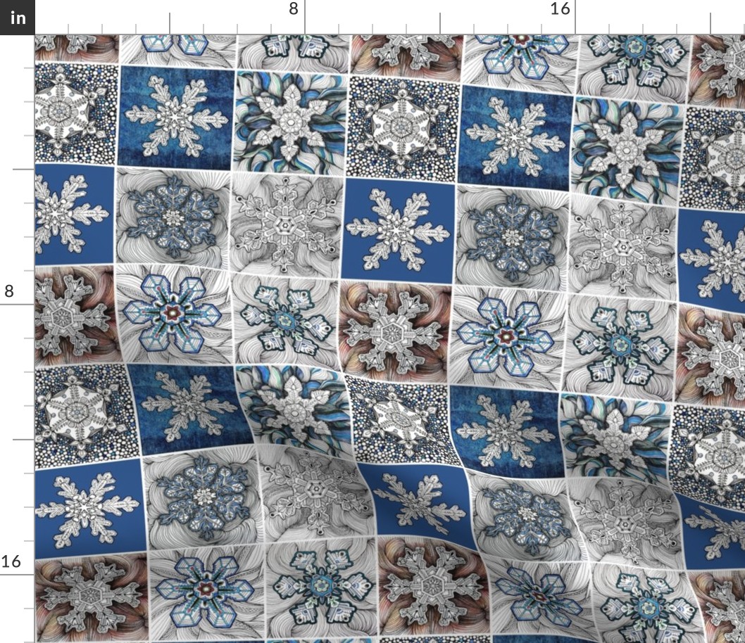 Snowflakes series  1 - Medium scale