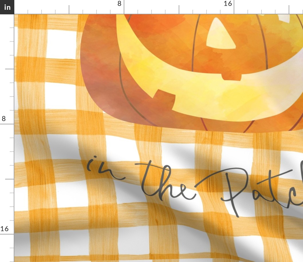 27x36 blanket pumpkin