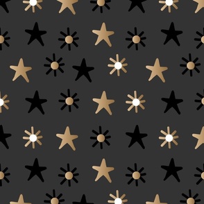Black and Golden Stars 03