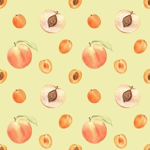Peaches and apricots (on light green)