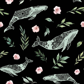 mint whale black large