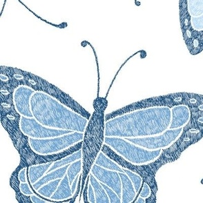 Butterflies Jumbo - blue