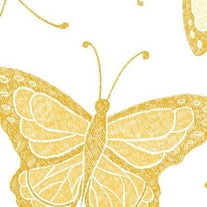 Butterflies Jumbo - yellow