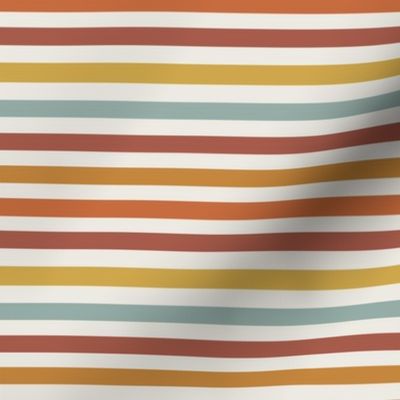 retro stripes fabric - 70s fabric, seventies