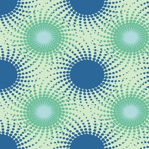 Psychedelia blue green