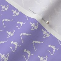 Skeleton yoga extra small purple