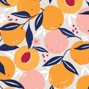 Just Peachy Grey Background