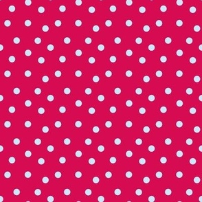 pink and light blue polka dots
