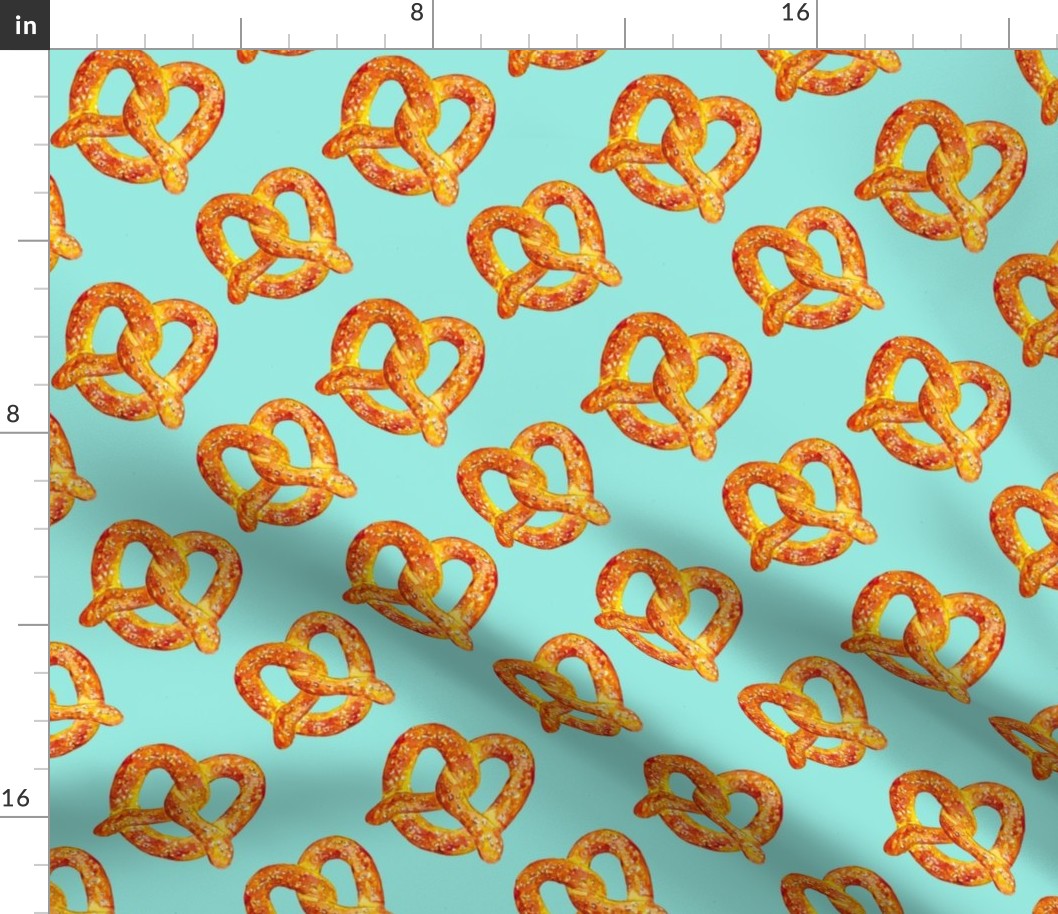 Pretzel fabric light blue small