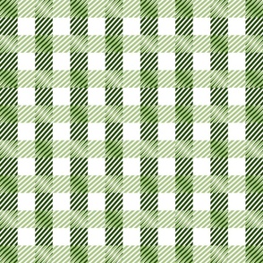 Green Gingham Plaid - Large Scale