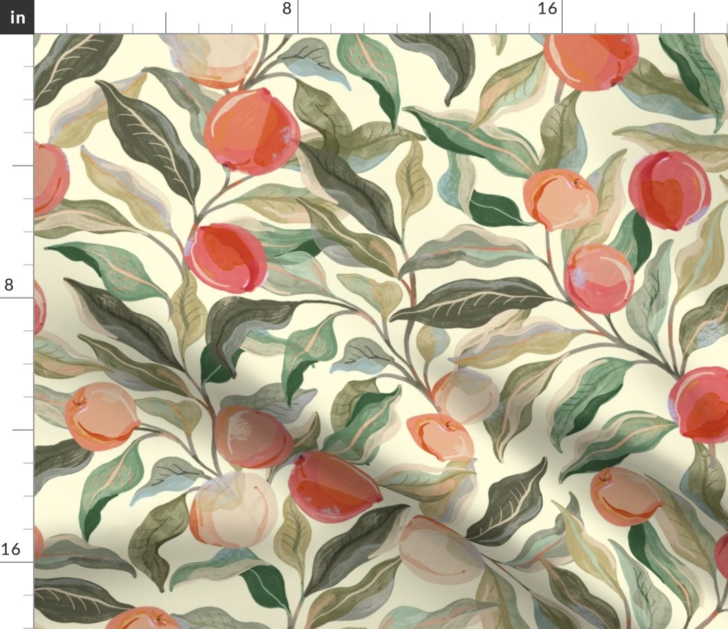 Painterly Pastel Peaches