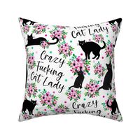 Large Scale Crazy Fucking Cat Lady Funny Sarcastic Adult Sweary Humor