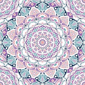 Pink Purple Mandala Kaleidoscope