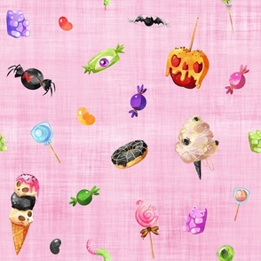 sweets with halloween sweets pink linen