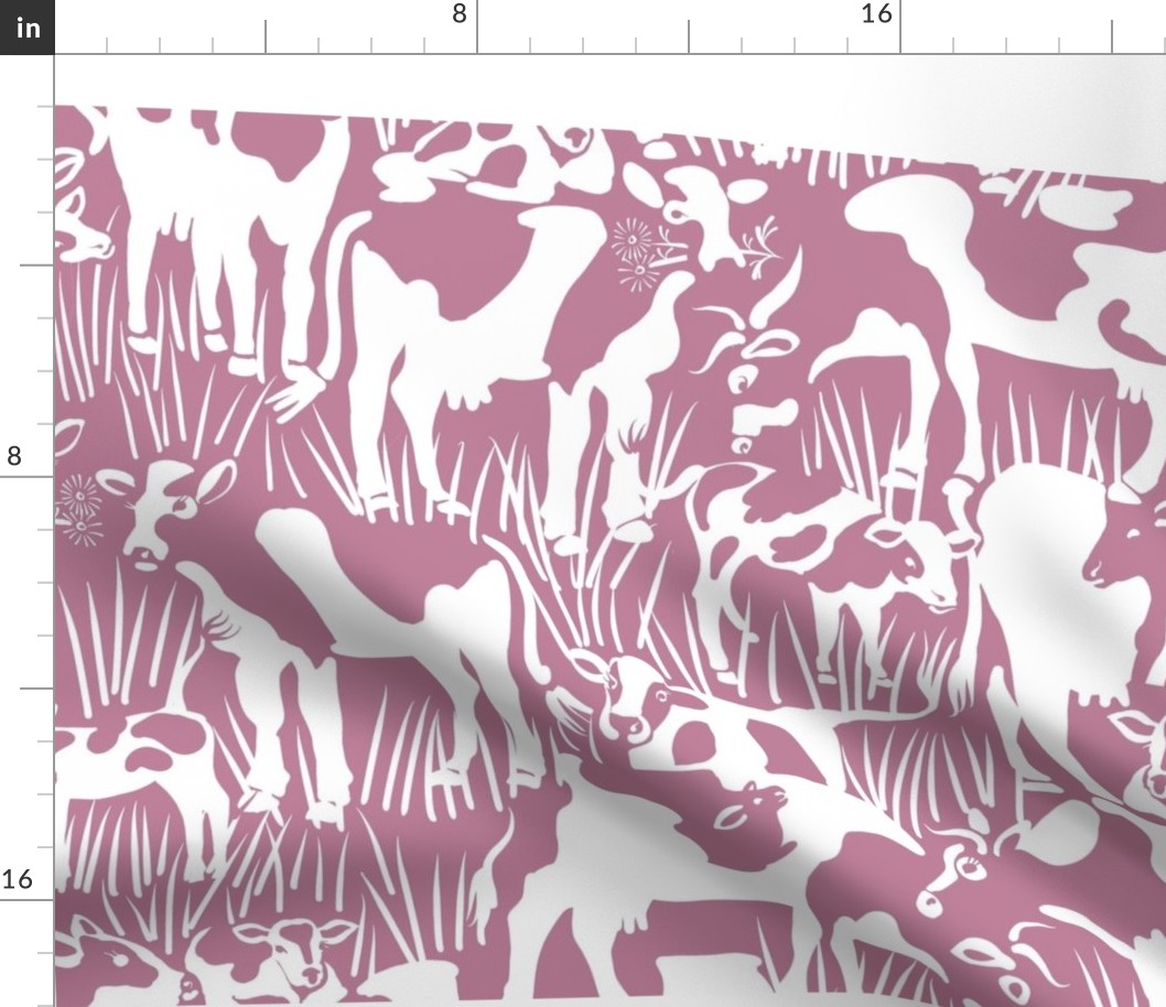 42x36 Seek and Find Playmat: Find the Cows | Pink Rose