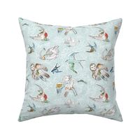 Bonny Birds (blue) MED 