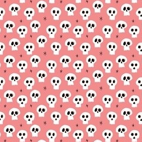 Sweet Halloween Skulls mini on Pink