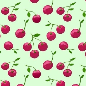 Cherry Scatter on Meadowmist - Medium Scale