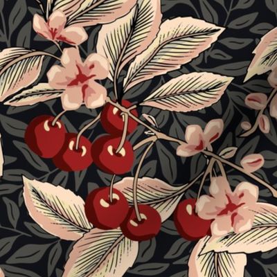 Cherries - Large - Red , Pink, Black