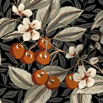 Cherries - Large - Terra Cotta, Sage 