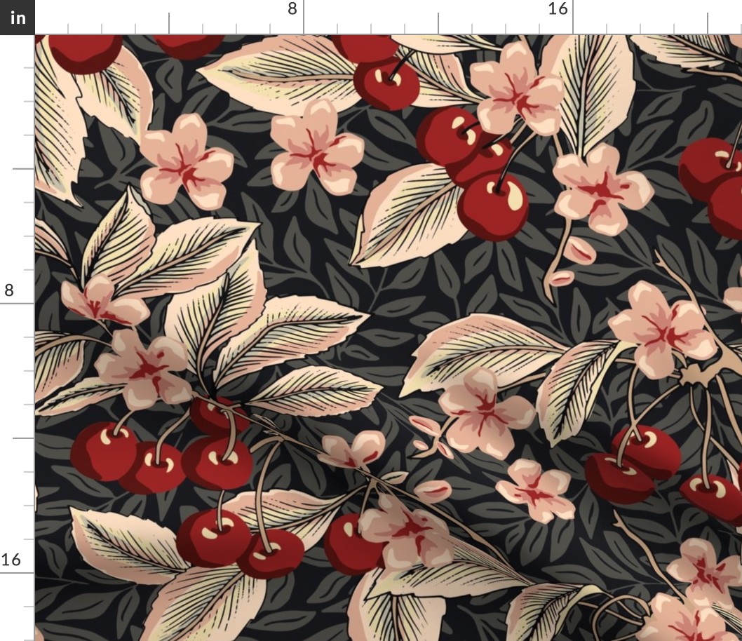 Cherries - Extra Large - Red, Pink, Black
