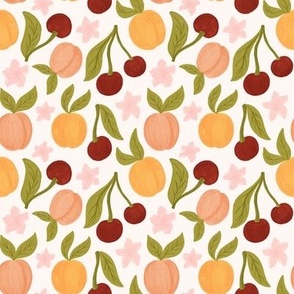 Peaches and cherries