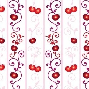 Cherry Damask