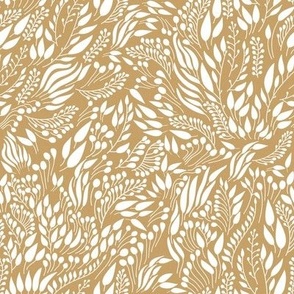 Floral Doodle Mustard_Iveta Abolina