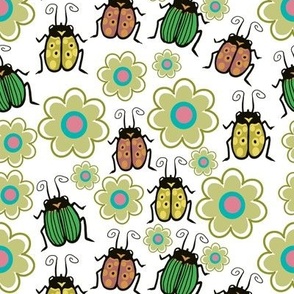 Beetles retro style - White - Large