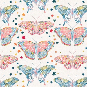 Watercolor Butterflies [sweet scent] large