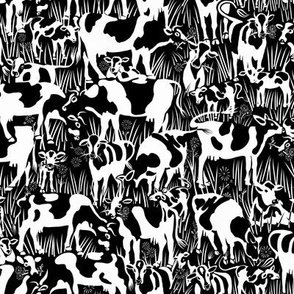 Meadow Cows | Small | Black/White