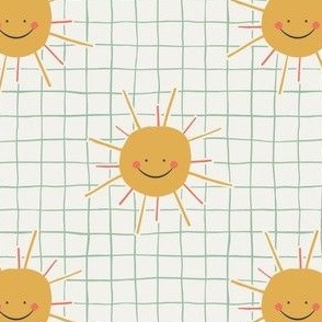 Happy Sunshine offwhite/green by DEINKI (medium scale)