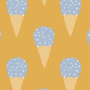 Ice Cream Cones yellow/blue by DEINKI (medium scale)