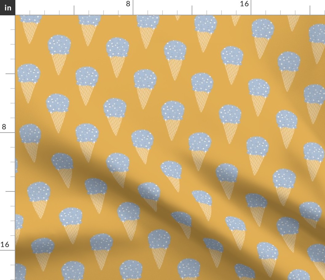 Ice Cream Cones yellow/blue by DEINKI (medium scale)