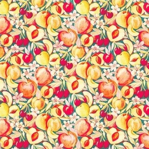 Vintage Summer Chalk Pastel Fruit - tiny