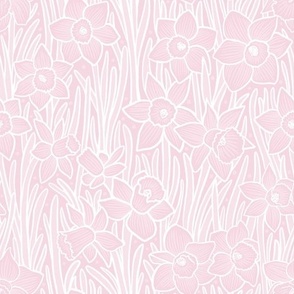Daffodil Field- Pale Pink