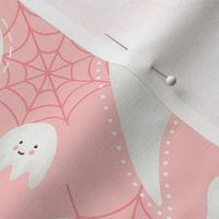 Cute Pastel Pink Halloween Ghosts