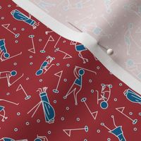 golf figure scatter red and blue