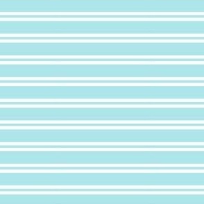 Blue and white ticking stripes - baby boy nursery design