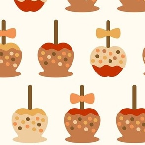 Cute Caramel Apples: Red & Yellow (Large Scale)